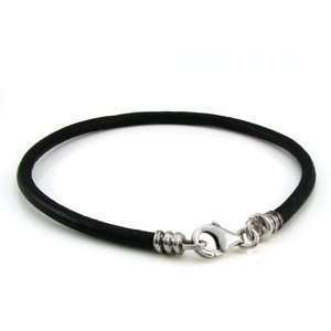  Ohm Beads 7.1/18cm Genuine Leather Bracelet: Arts, Crafts 