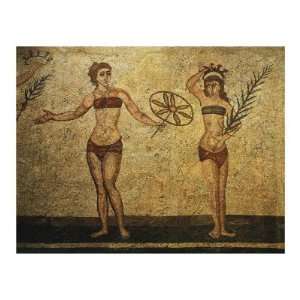   Roman villa, Casale Premium Giclee Poster Print, 18x24