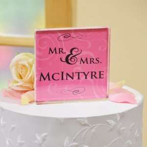  Mr. & Mrs. Wedding Cake Topper: Home & Kitchen