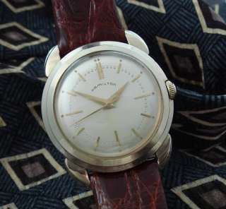 Mens Old Atomic Age Retro Antique Hamilton 50s Era Wrist Watch 