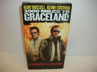 3000 Miles to Graceland VHS  Kurt Russell  Kevin Costner  Elvis crime 