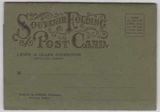   Clark Exposition 1905 Souvenir Folding Postcard Wolff & OBrien  