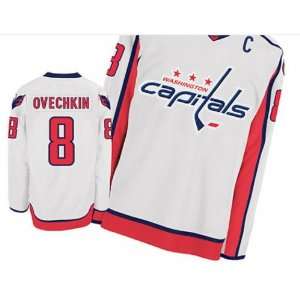Wholesale Washington Capitals #8 Alex Ovechkin White Hockey Jersey NHL 