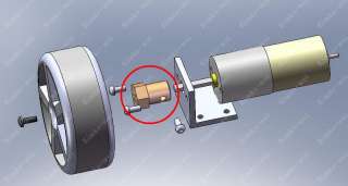 It can support any of the motor shaft diameter of 3MM 