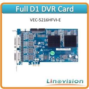  whole full d1 16channel pcie port compression dvr card 