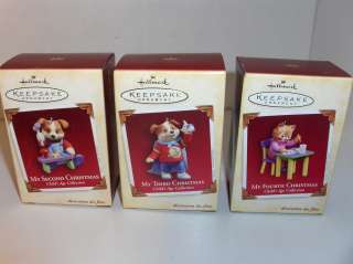 Childs Age Collection 2Nd,3Rd & 4Th~Hallmark`2005`Ornaments`Mint 