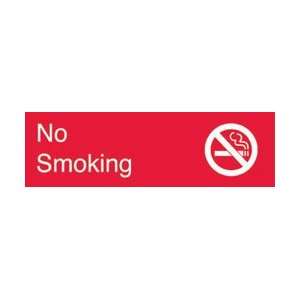 EN15R   Engraved, No Smoking, Graphic, 3 X 10, Red, 2 Ply Plastic 