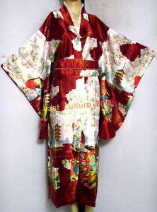 Japan Geisha Kimono Dress Robe Night Gown WKD 11  