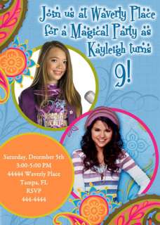 ICARLY WIZARDS OF WAVERLY PLACE BIRTHDAY INVITATIONS  