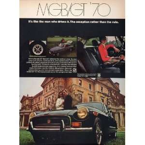  1970 Ad Vintage MGB/GT British Leyland Sport Car MG MGB 