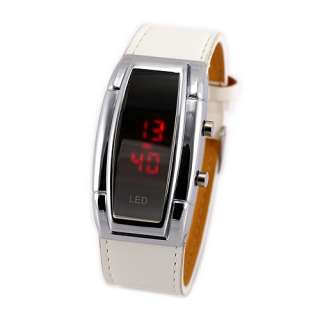 Mens Sport Wrist Watch Red LED Display Smooth Screen Muti Colors 