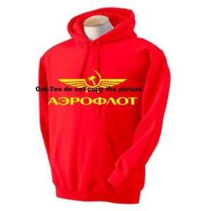Aeroflot Russian Airlines Soviet USSR RETRO Russia Sweatshirt M Medium 