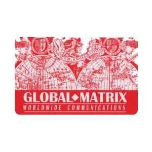   Global Matrix Card. Red & White With Old World Map (Eng & Japn. Back