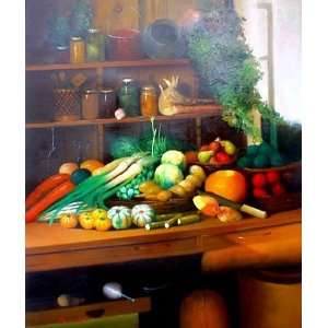  Fine Oil Painting, Still Life S017 24x36 Home 