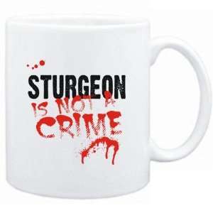 Mug White  Being a  Sturgeon is not a crime  Animals 