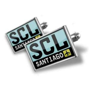 Cufflinks Airport code SCL / Santiago country: Chile   Hand Made 
