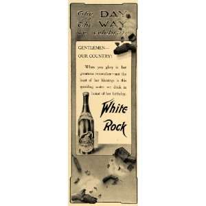  1905 Ad White Rock Sparkling Water Celebrate 4th July 