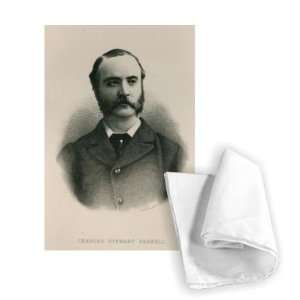  Charles Stewart Parnell (engraving) by C   Tea Towel 