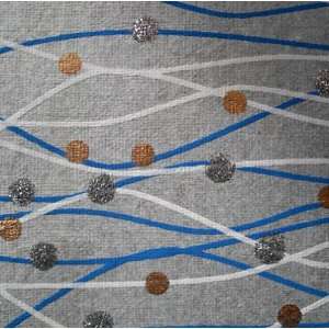  Handmade Paper Blue/White Lines & Dots 22x30: Arts, Crafts 