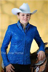 WIRE HORSE LTD. Turquoise Glitter Shirt #11106