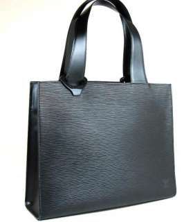   Louis Vuitton Epi Black Shoulder Tote Bag M52452 #4676  