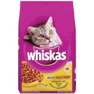  Whiskas Meaty Selections Dry Cat Food 3 LB: Pet Supplies
