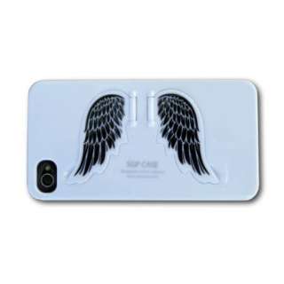 Angel Wings Hard Cover Case w/ Stand+Screen Protector Apple Iphone 4 