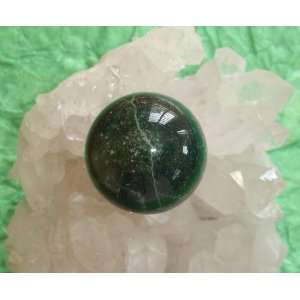  Moss Agate Crystal Healing Chakras Balance 30mm Sphere 