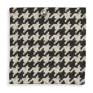   By The Yard, 5 Yard Length, Houndstooth, Black/Ivory