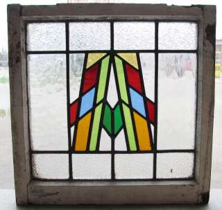 Antique Stained Glass Window Striking Six color Design  