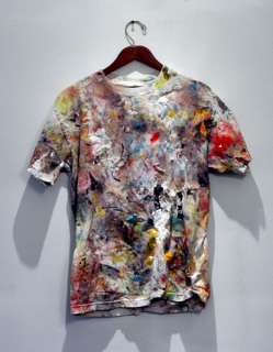 KEEMO ORIGINAL painting art abstract altered folk modern shirt PAINT 