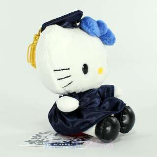 Graduation 2012 5 Hello Kitty Navy Small Plush Doll Toy Grad Cap and 