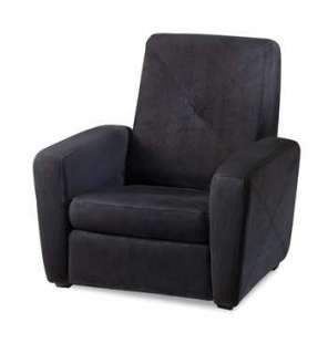 Home Styles Black Microfiber Gaming Chair & Ottoman   5252 516  