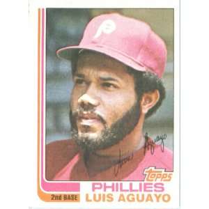  1982 Topps # 449 Luis Aguayo Philadelphia Phillie Baseball 