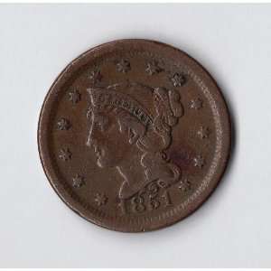  1851 Braided Hair Large Cent: Everything Else