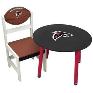  Atlanta Falcons NFL Childrens Wooden Table (23(Dia)x17 