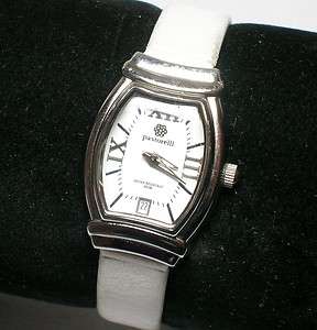 Pastorelli Invicta White Roman Numeral Silver Trim Gently Used Watch 