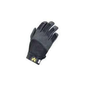 Valeo Large Black Mechanics Air Mesh Full Finger Synthetic Leather And 