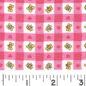  45 Wide Doodle Bug Pink Fabric By The Yard: Arts, Crafts 
