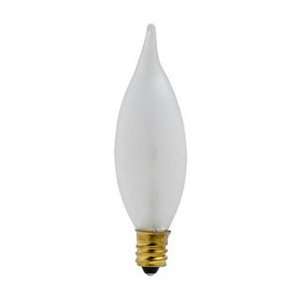  25W Frosted Chandelier Bent Tip Light Bulb   2 Pack: Home 