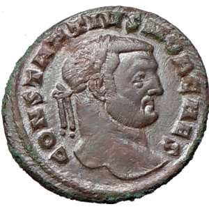 CONSTANTIUS I Chlorus RARE Carthage 297AD Ancient Roman Coin Africa 