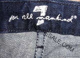 SEVEN 7 FOR ALL MANKIND A POCKET BOOT CUT DISTRESSED JEANS WOMENS 31 x 