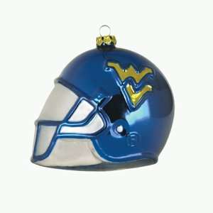  Pack of 2 NCAA West Virginia Glass Football Helmet 