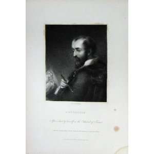   Charles Knight Ludgate 1833 Antique Portrait Correggio
