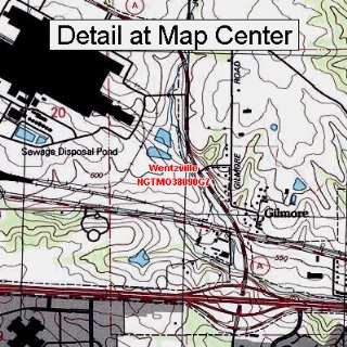 USGS Topographic Quadrangle Map   Wentzville, Missouri (Folded 