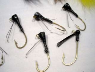 Lot Football Indicators Weighted Single Fly Fish Hooks  