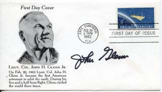JOHN GLENN 1st USA Orbital Space Flight Autograph  