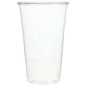 Dixie CP24 Plastic PETE Cup, 24oz Capacity, Clear (12 Sleeves of 50 