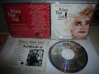MADONNA WHOS THAT GIRL OST JAPAN CD 32XD 787 1ST PRESS  