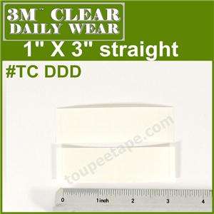 3M 1522 Daily Wear Clear Tape 1 x 3 straight 36pcs #TCDDD toupee wig 